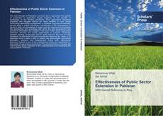 Bookcover of Effectiveness of Public Sector Extension in Pakistan