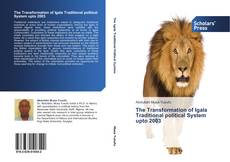 Buchcover von The Transformation of Igala Traditional political System upto 2003