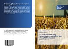 Capa do livro de Evaluations of Barley Genotypes for Irrigation and Drought Resistance 