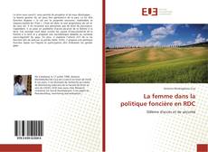 Capa do livro de La femme dans la politique foncière en RDC 