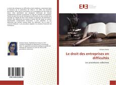 Buchcover von Le droit des entreprises en difficultés