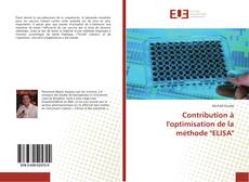 Buchcover von Contribution à l'optimisation de la méthode "ELISA"