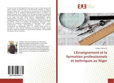 Buchcover von L'Enseignement et la formation professionnels et techniques au Niger