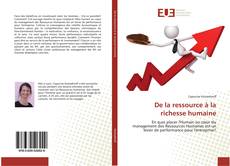 Couverture de De la ressource à la richesse humaine