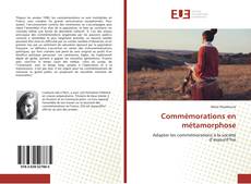 Buchcover von Commémorations en métamorphose