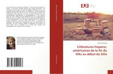 Capa do livro de Littératures hispano-américaines de la fin du XIXs au début du XXIs 