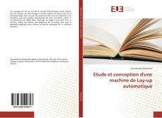 Capa do livro de Etude et conception d'une machine de Lay-up automatique 