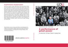 A performance of great power kitap kapağı