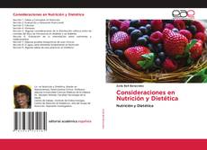 Обложка Consideraciones en Nutrición y Dietética