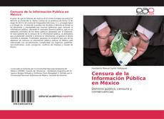 Buchcover von Censura de la Información Pública en México