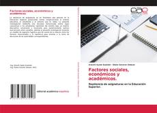 Обложка Factores sociales, económicos y académicos.