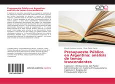 Presupuesto Público en Argentina: análisis de temas trascendentes kitap kapağı