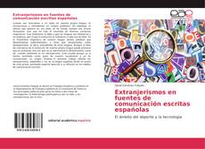 Portada del libro de Extranjerismos en fuentes de comunicación escritas españolas