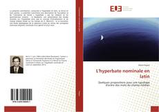 L'hyperbate nominale en latin kitap kapağı