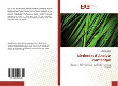 Méthodes d’Analyse Numérique kitap kapağı