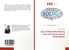 Buchcover von Social Media Monitoring pour les constructeurs automobiles
