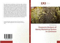 Economic Analysis of Honey Marketing System in Cameroon kitap kapağı