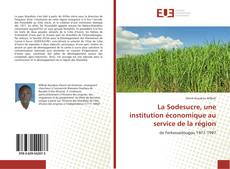 Portada del libro de La Sodesucre, une institution économique au service de la région
