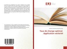 Capa do livro de Taux de change optimal. Application vectoriel 