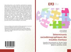 Buchcover von Déterminants sociodémographiques des troubles mentaux