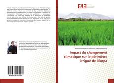 Impact du changement climatique sur le périmètre irrigué de l'Ikopa kitap kapağı