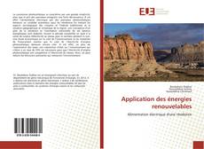 Buchcover von Application des énergies renouvelables
