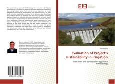 Capa do livro de Evaluation of Project’s sustainability in irrigation 