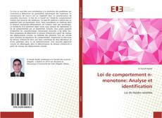 Обложка Loi de comportement n-monotone: Analyse et identification