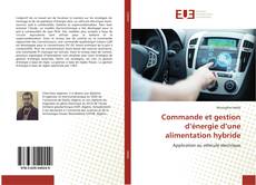 Bookcover of Commande et gestion d’énergie d’une alimentation hybride