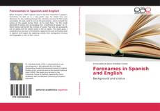 Forenames in Spanish and English kitap kapağı