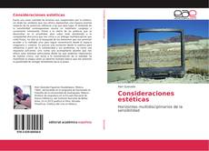 Bookcover of Consideraciones estéticas