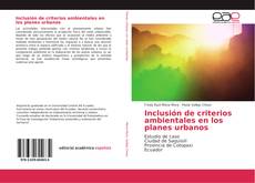 Buchcover von Inclusión de criterios ambientales en los planes urbanos
