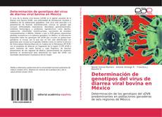 Capa do livro de Determinación de genotipos del virus de diarrea viral bovina en México 