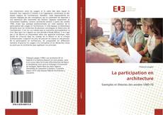 Buchcover von La participation en architecture