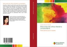 Discursos da crítica literária universitária kitap kapağı