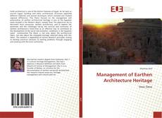 Copertina di Management of Earthen Architecture Heritage