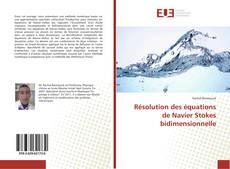 Buchcover von Résolution des équations de Navier Stokes bidimensionnelle