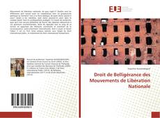Droit de Belligérance des Mouvements de Libération Nationale的封面