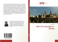 Bookcover of Bill C-51: Oversight vs. Review