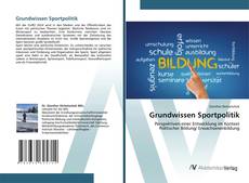 Buchcover von Grundwissen Sportpolitik