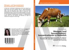 Обложка Mengen- und Spurenelement­konzentrationen in Rohmilch