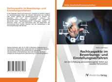 Capa do livro de Rechtsaspekte im Bewerbungs- und Einstellungsverfahren 