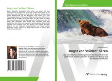 Portada del libro de Angst vor "wilden" Bären