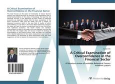 A Critical Examination of Overconfidence in the Financial Sector的封面