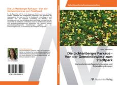 Обложка Die Lichtenberger Parkaue - Von der Gemeindewiese zum Stadtpark