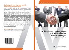 Capa do livro de Zulässigkeit und Grenzen von All-Inclusive-Vereinbarungen 