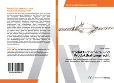 Couverture de Produktsicherheits- und Produkthaftungsrecht