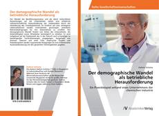 Portada del libro de Der demographische Wandel als betriebliche Herausforderung