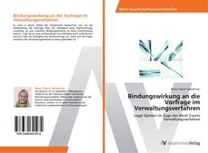 Capa do livro de Bindungswirkung an die Vorfrage im Verwaltungsverfahren 