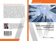 Copertina di Bank counterparty risk management